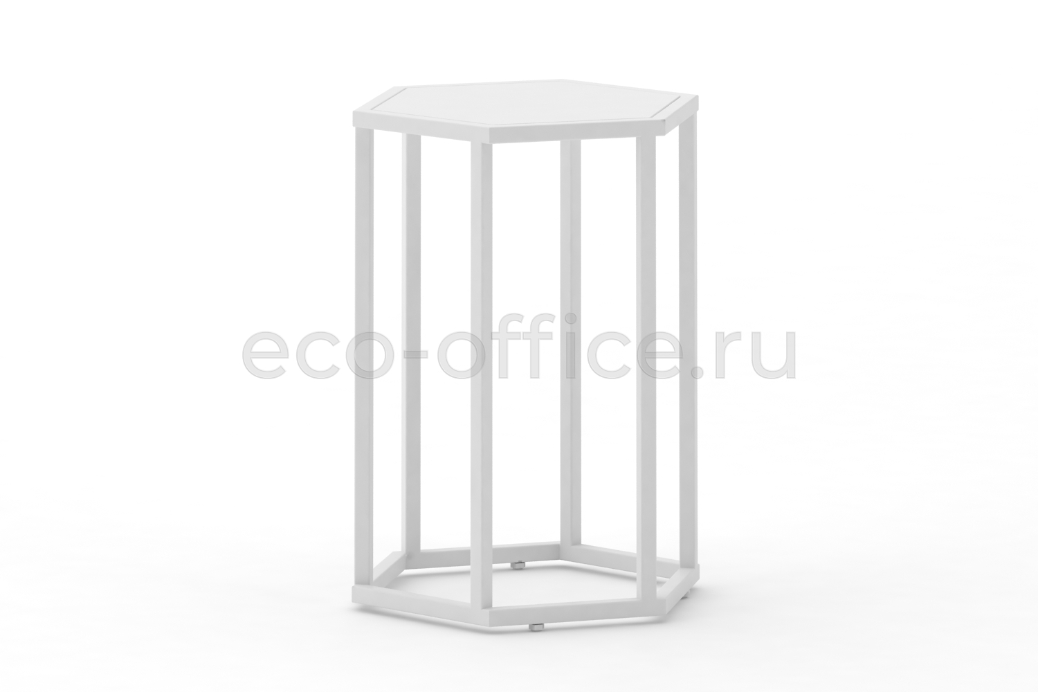 Стол журнальный HEX-600 Белый / Белый металл  стоимость