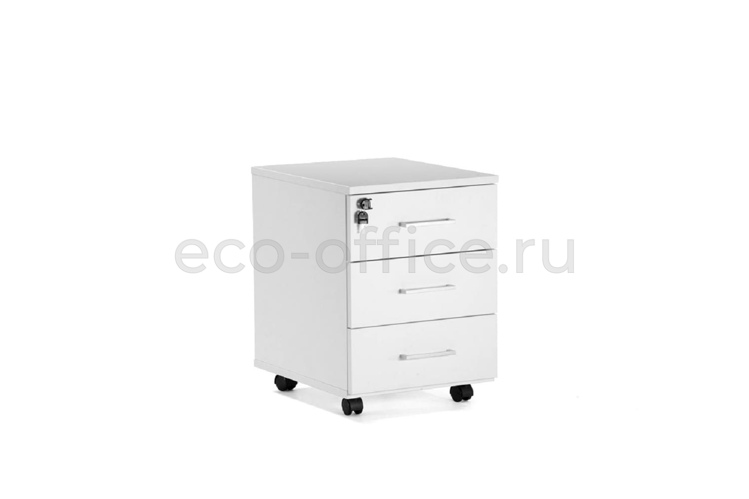 Тумба подкатная TOUR Basic 80T004 W3W3 alum Белый купить в Челябинске