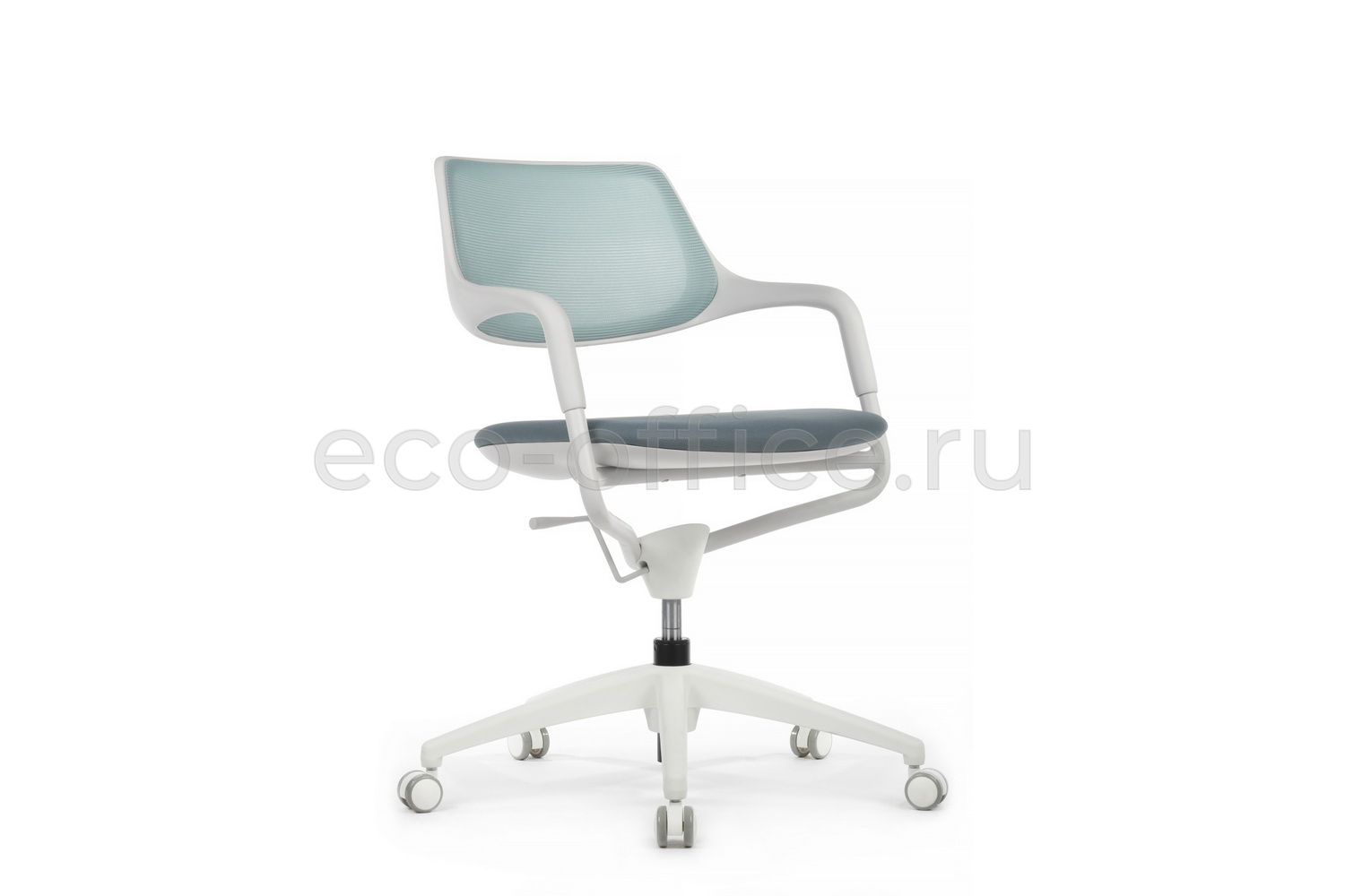 Кресло RV Design SCROLL HY-813D Голубая сетка / Серая ткань купить в Челябинске