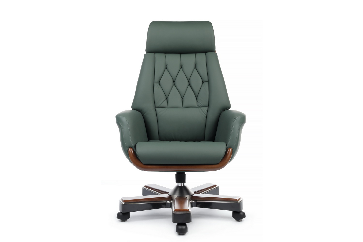 кресло руководителя rv design byron ys1505a зелёная кожа фото