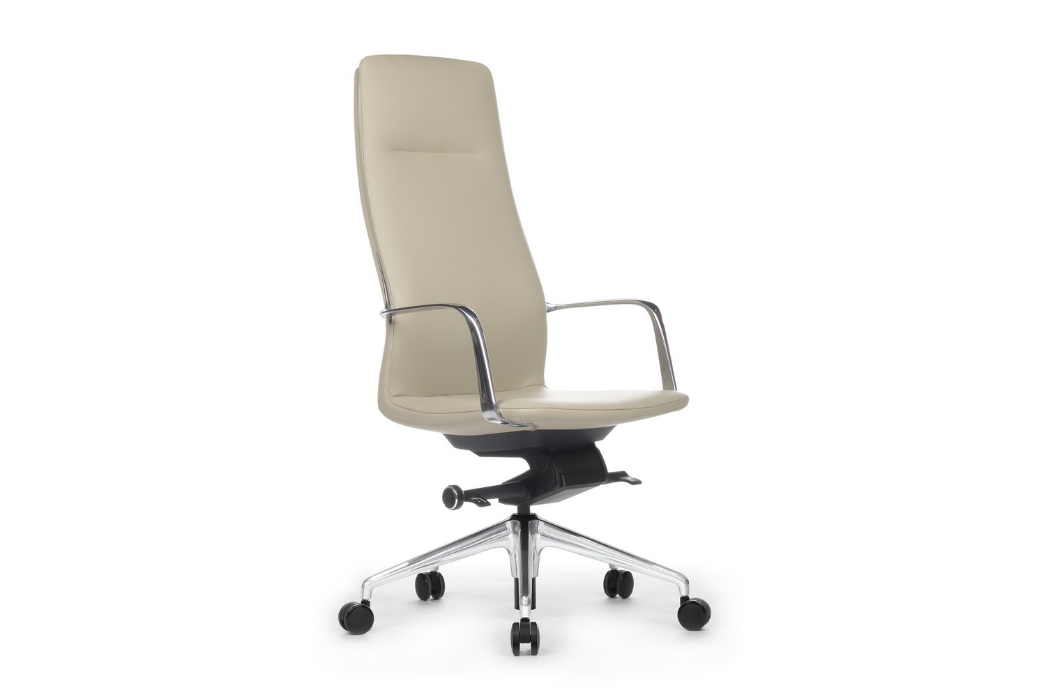 Кресло руководителя RV Design PLAZA FK004-A13 Бежевая кожа купить в Челябинске