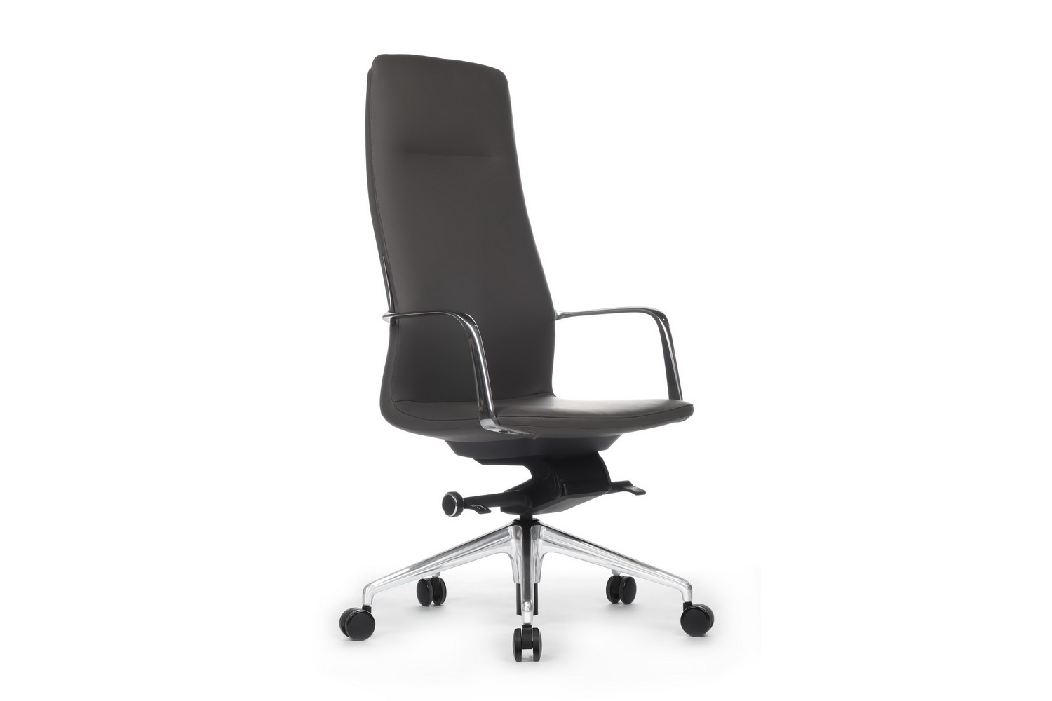 Кресло руководителя RV Design PLAZA FK004-A13 Антрацит кожа купить в Челябинске