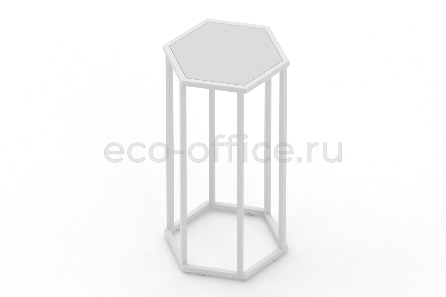 Стол журнальный HEX-800 Белый / Белый металл  стоимость