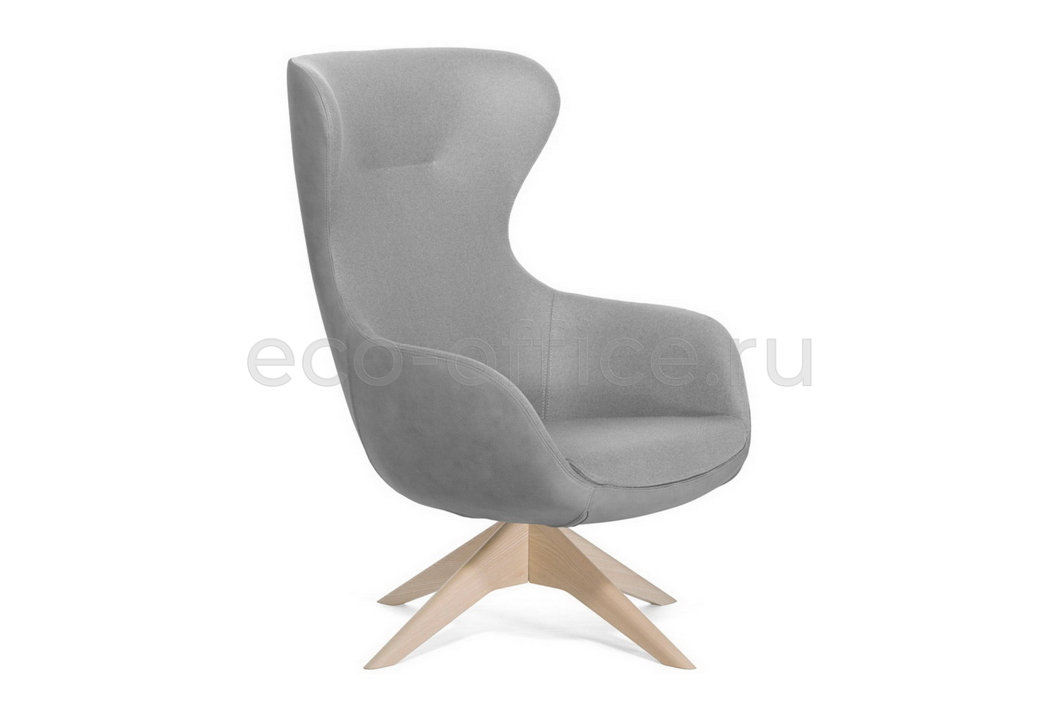 Офисное кресло Profoffice ELEGANCE WOOD на крестовине Серый войлок купить в Челябинске