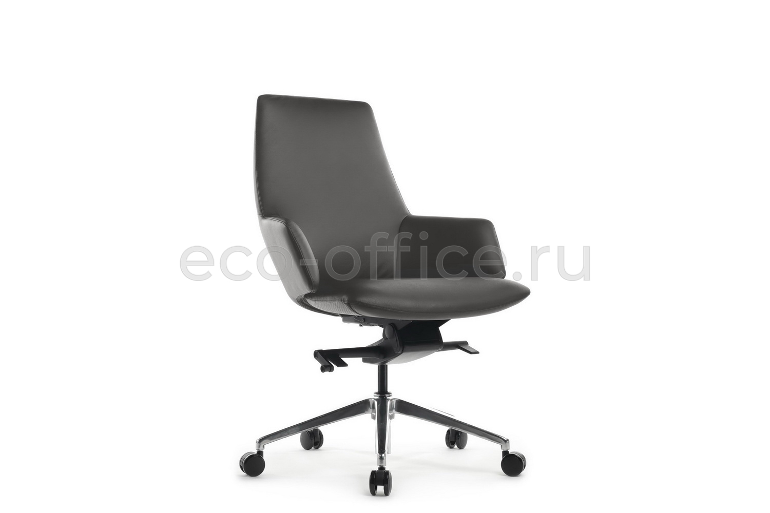 Кресло руководителя RV Design SPELL-M B1719 Антрацит кожа купить в Челябинске