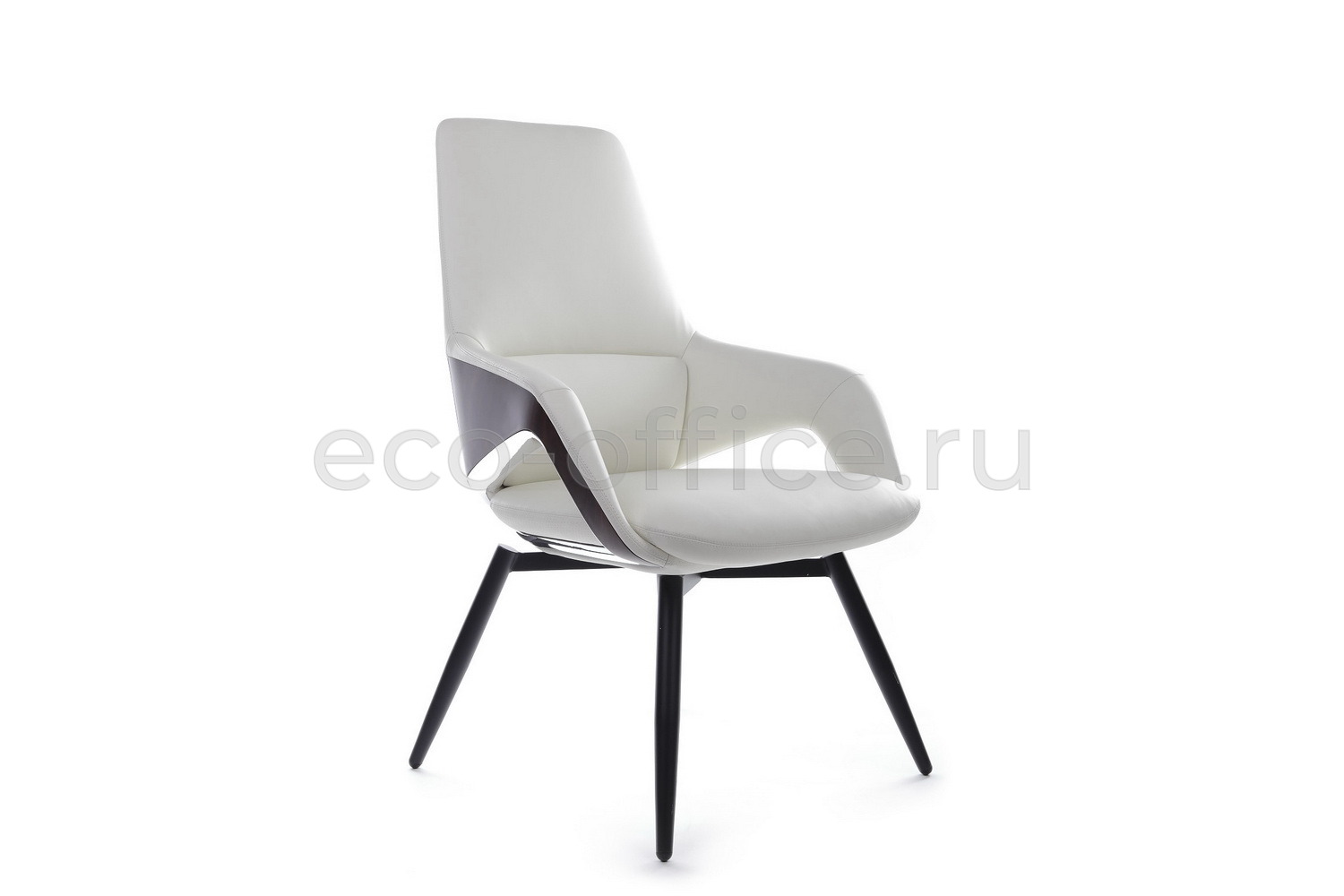 Конференц-кресло RV Design AURA-ST FK005-C Белая кожа купить в Челябинске