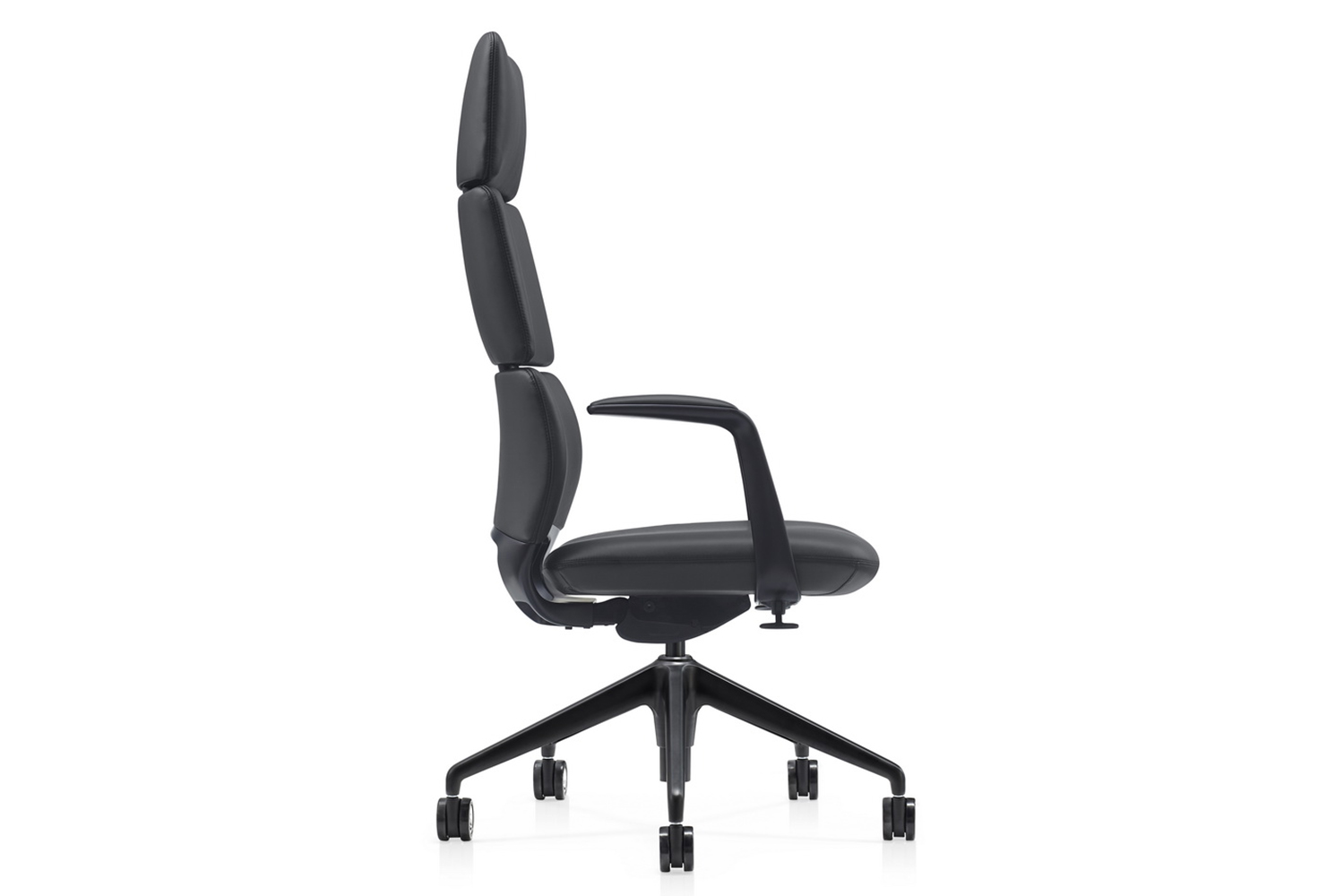 кресло руководителя rv design venetto fk013-a12 чёрная кожа фото