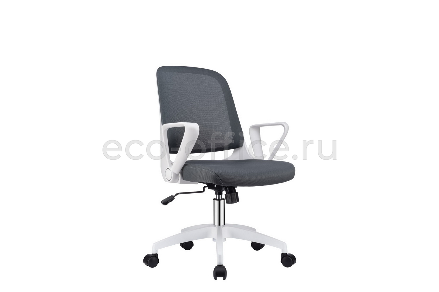 Кресло офисное RV Design W-158 Белый пластик / Серая сетка купить в Челябинске