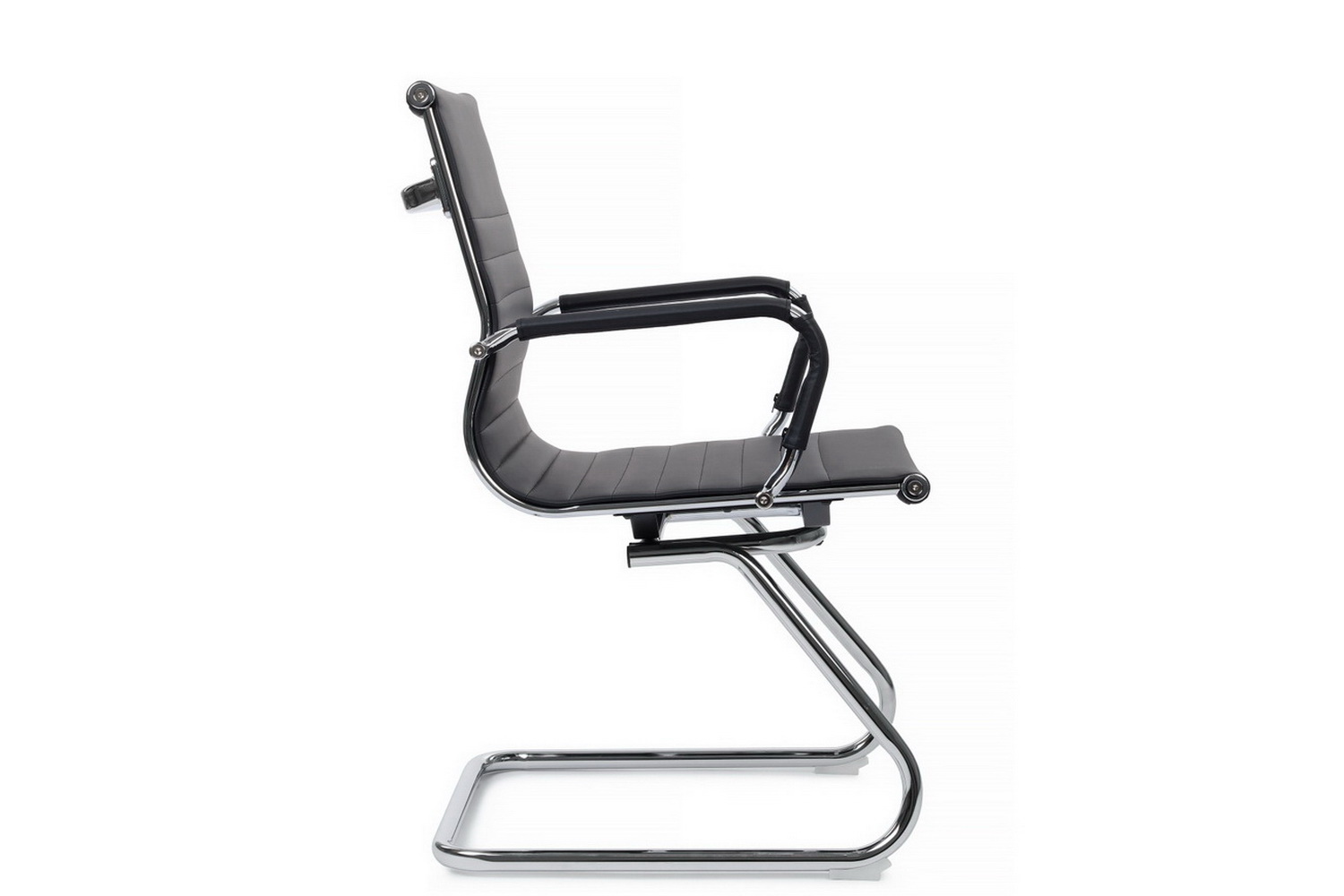 Конференц-кресло RV Chair HUGO 6002-3EC Чёрная экокожа  стоимость