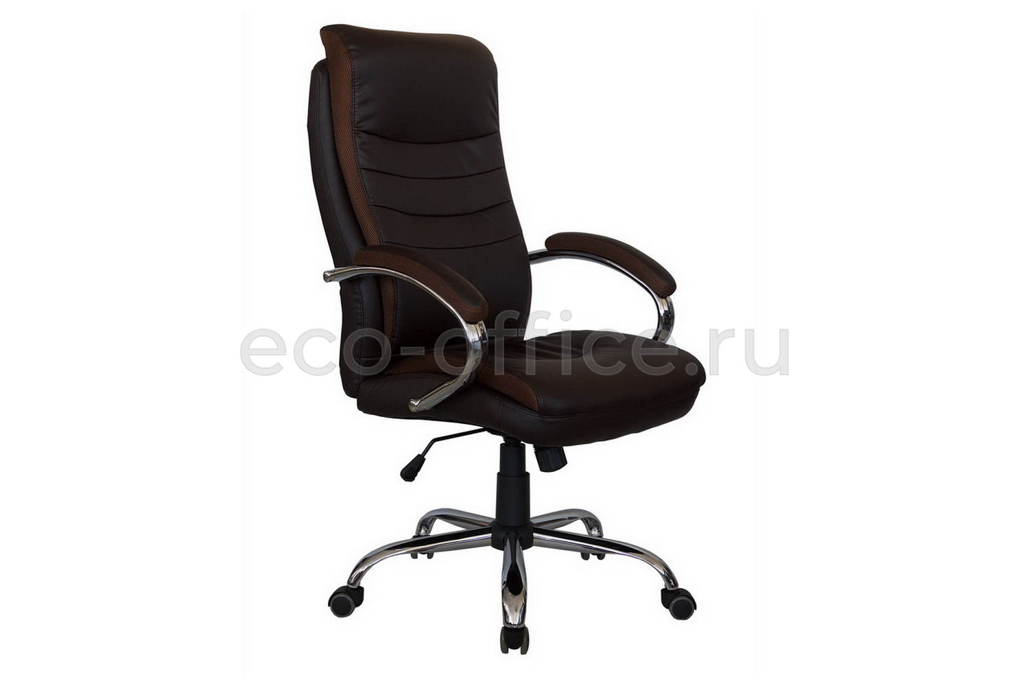 Кресло руководителя RV Chair HOOP 9131 Коричневая экокожа купить в Челябинске