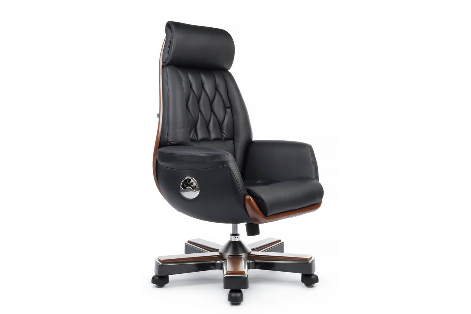 купить кресло руководителя rv design byron ys1505a чёрная кожа #REGION_NAME_DECLINE#