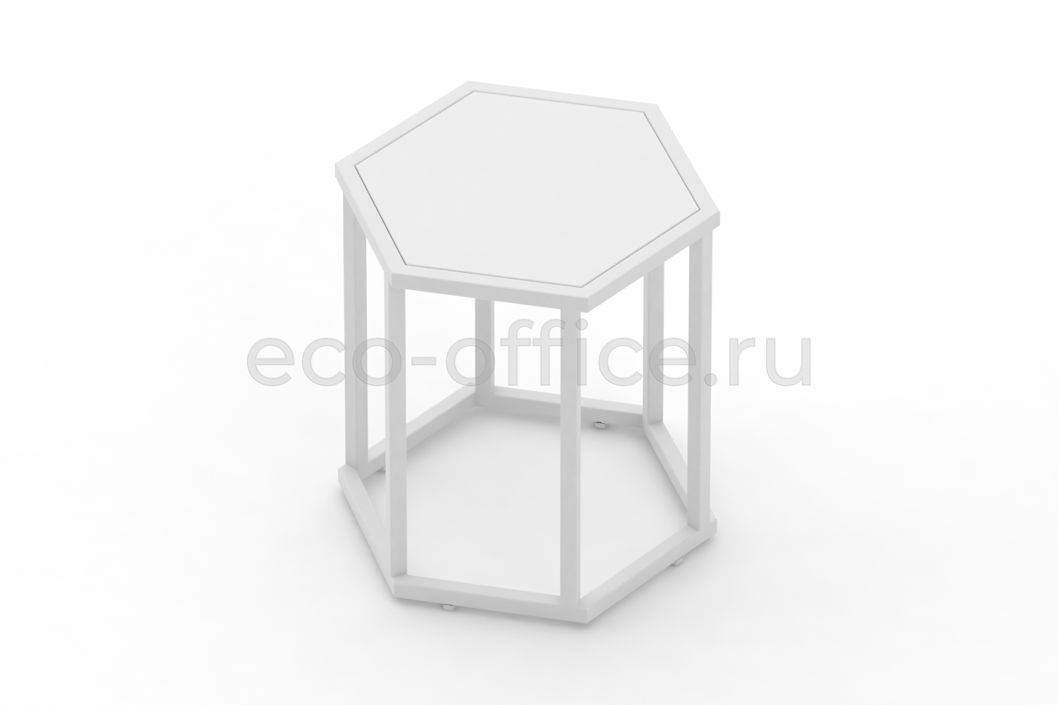 Стол журнальный HEX-450 Белый / Белый металл  стоимость