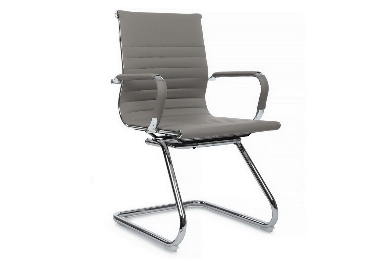 Конференц-кресло RV Chair HUGO 6002-3E Серая экокожа  стоимость