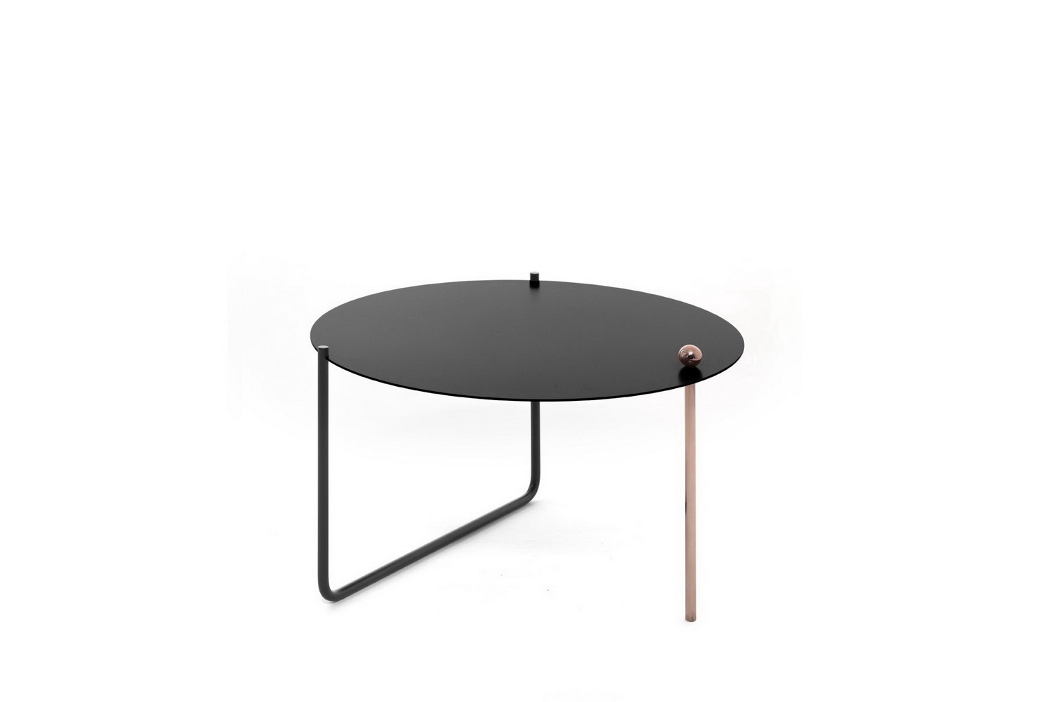 стол кофейный coffee neo m acc10000000392a чёрный / бронзовый фото