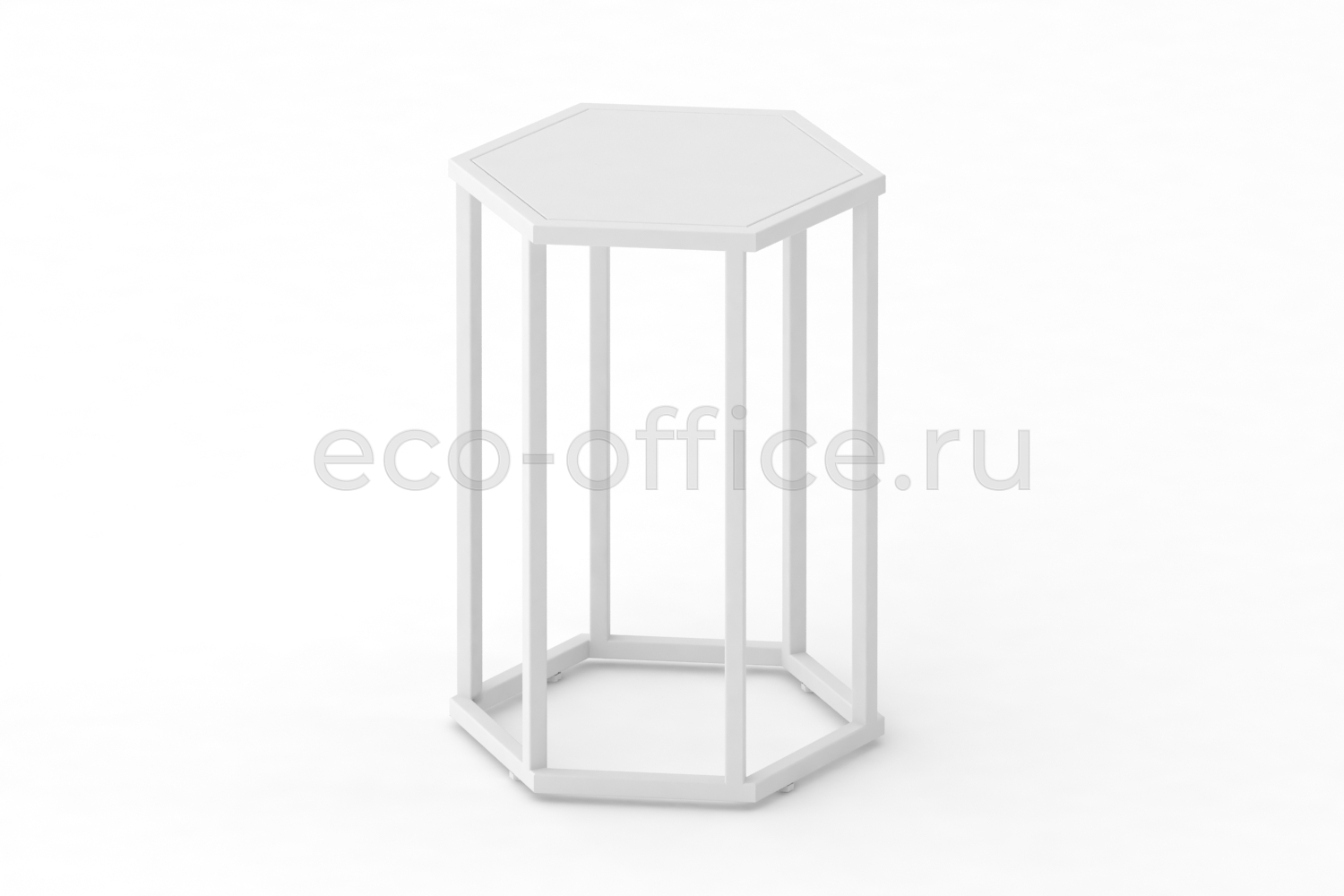 Стол журнальный HEX-600 Белый / Белый металл  стоимость