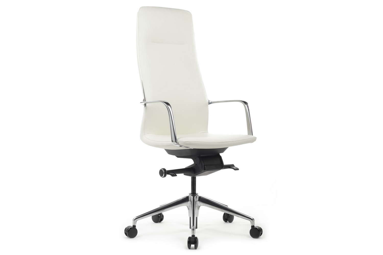 Кресло руководителя RV Design PLAZA FK004-A13 Белая кожа купить в Челябинске