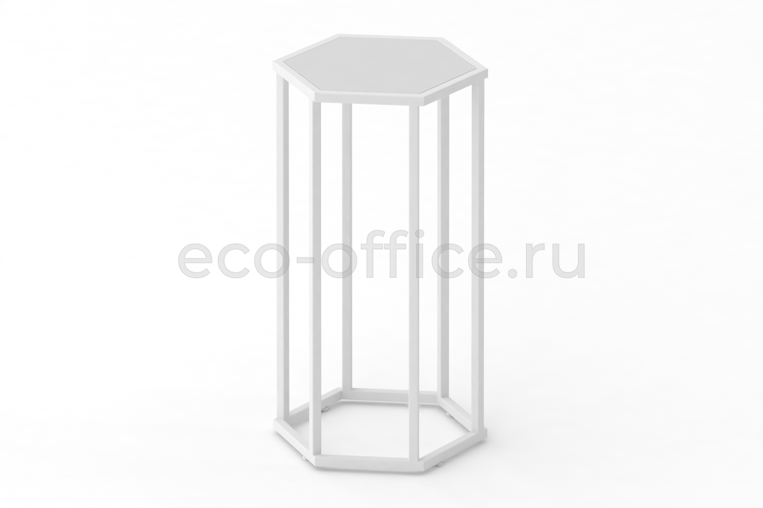 Стол журнальный HEX-800 Белый / Белый металл  стоимость