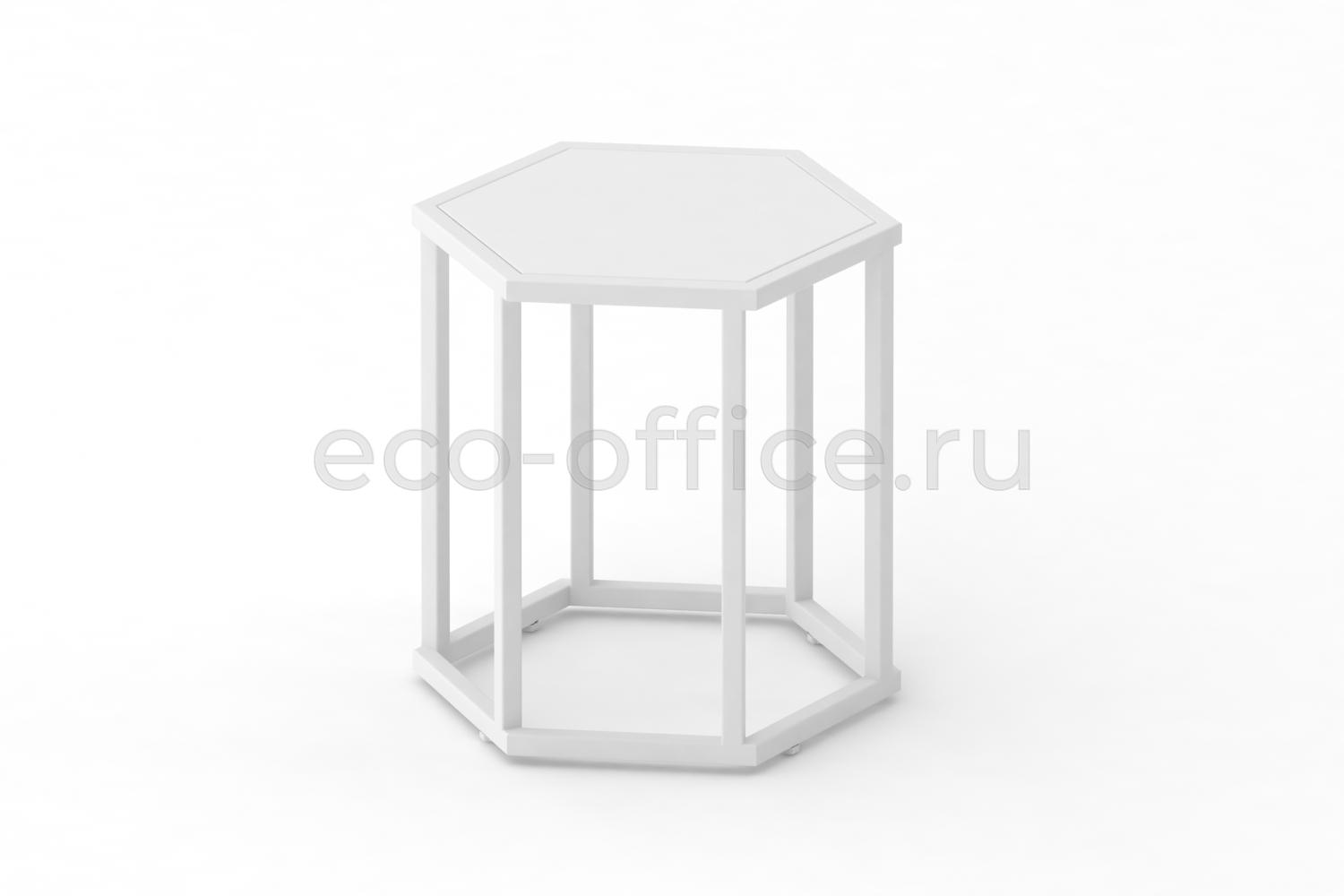 Стол журнальный HEX-450 Белый / Белый металл  стоимость