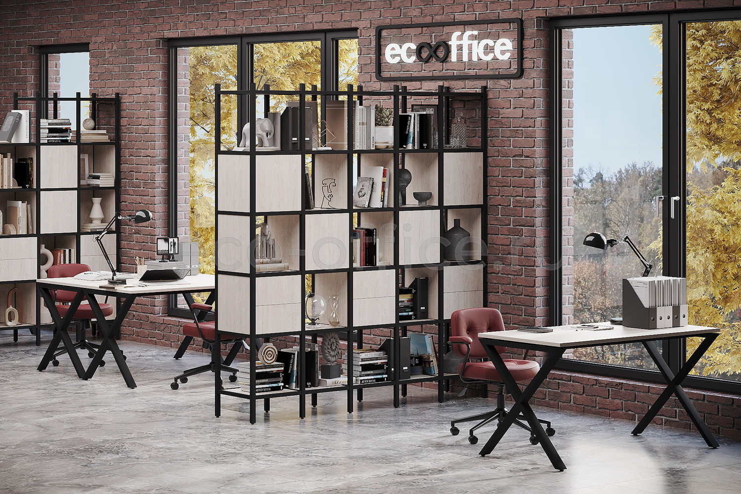 Мебель для персонала LOFT Дуб Аттик / Чёрный металл  стоимость