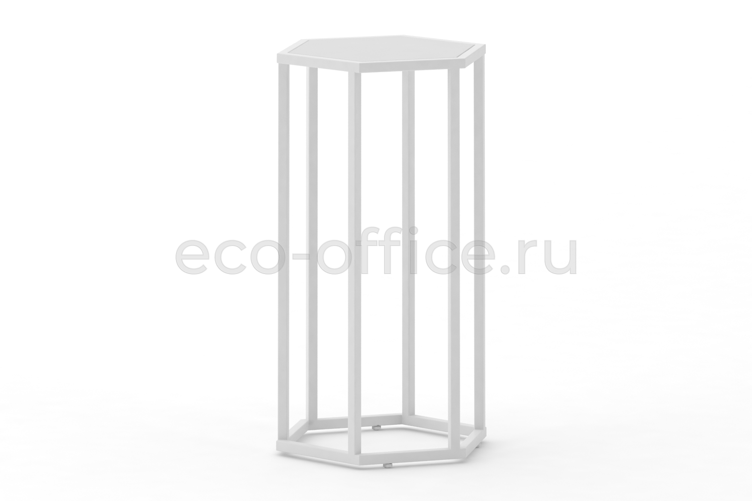 Стол журнальный HEX-800 Белый / Белый металл  стоимость