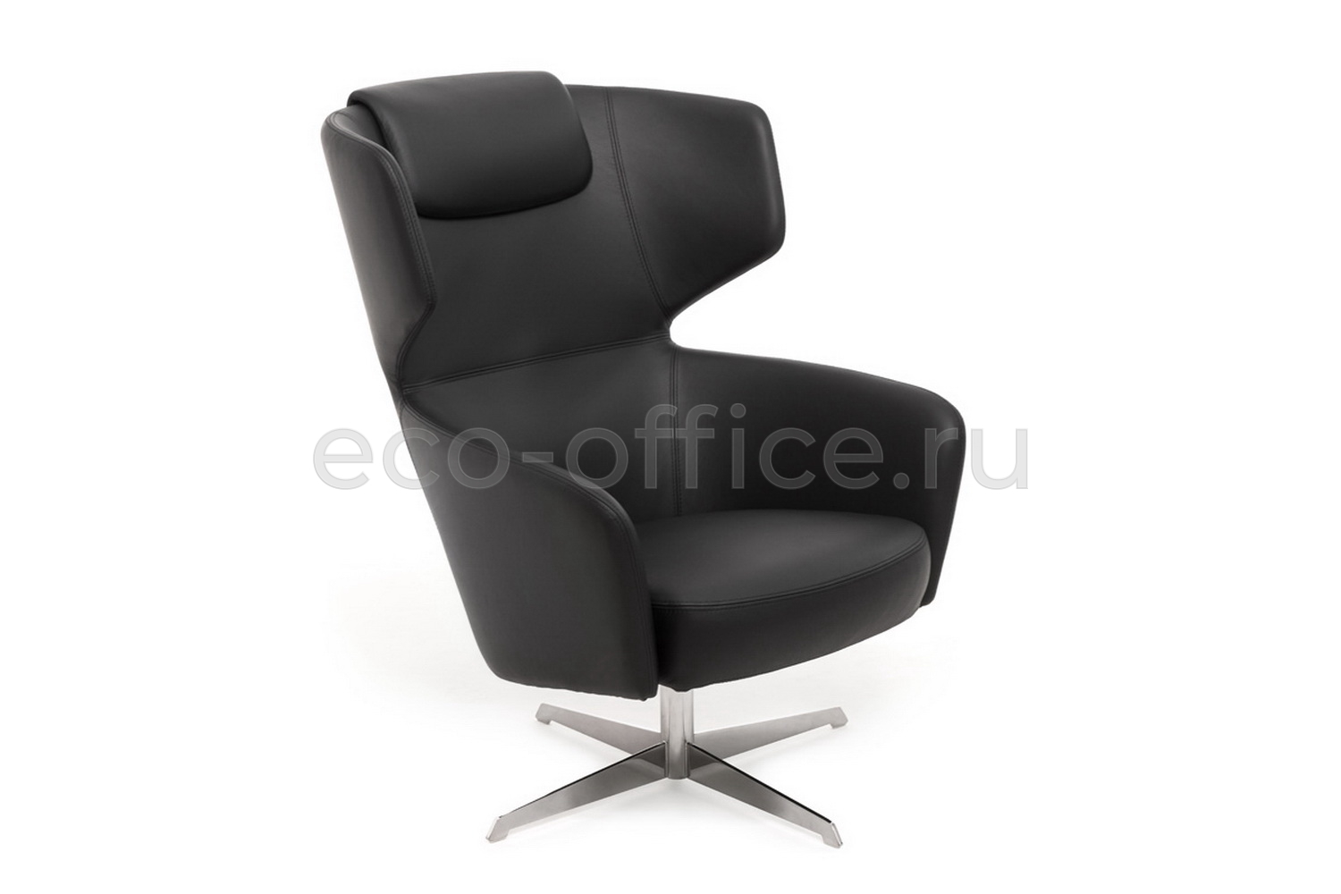 Кресло Profoffice VENTO High R7 Dakota Black Чёрная кожа купить в Челябинске