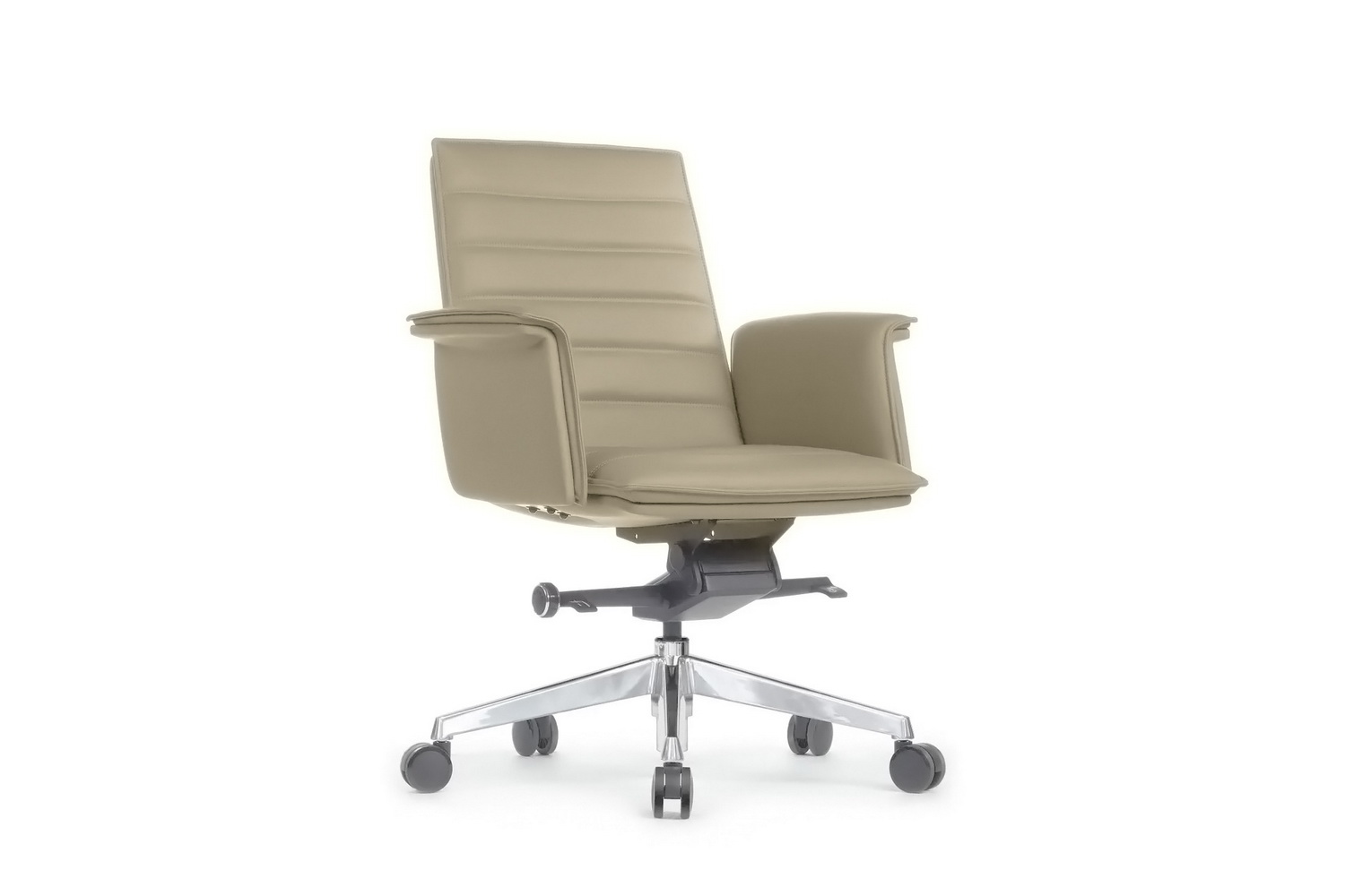 Кресло руководителя RV Design RUBENS-M B1819-2 Светло-серая кожа купить в Челябинске