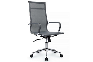 Кресло руководителя RV Chair HUGO 6001-1SE Серая сетка фото