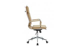 Кресло руководителя RV Chair HUGO 6003-1SEC Бежевая экокожа фото