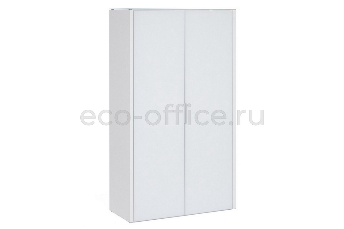 Шкаф для бумаг 2 двери GALA LIB2/980 + LIBW/980 WHITE crvGLASS купить в Челябинске