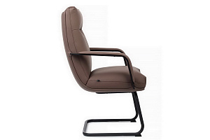 Конференц-кресло RV Chair OTTO CV-P001BS Коричневая экокожа фото