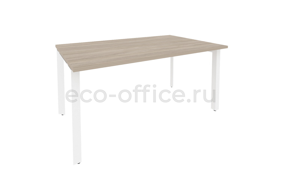 Стол переговорный (1 столешница) ONIX O.MP-PRG-1.4 Дуб Аттик / Белый металл  купить в Челябинске