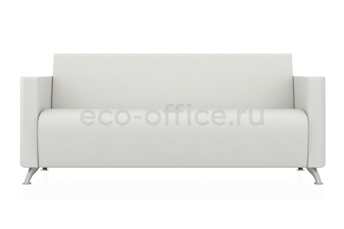 Трехместный диван СИТИ экокожа Euroline 920 Ультра белый купить в Челябинске