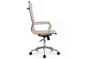 Кресло руководителя RV Chair HUGO 6002-1SE Бежевая экокожа фото