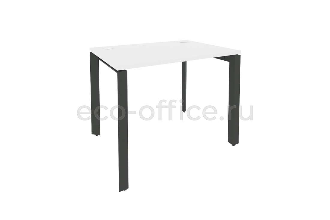 Стол рабочий на П-образном м/к ONIX O.MP-SP-1.7 Белый Бриллиант / Антрацит металл  купить в Челябинске