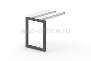 Металлокаркас на O-образной опоре 50х50 для приставки 600*600 Антрацит металл фото