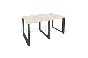 Стол переговорный (2 столешницы) ONIX O.MO-PRG-2.0 Денвер Светлый / Антрацит металл фото