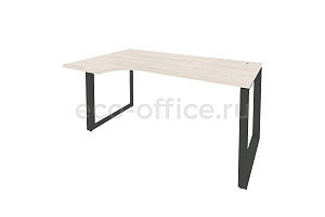 Стол эргономичный левый на О-образном м/к ONIX O.MO-SA-1 (L) Денвер Светлый / Антрацит металл фото