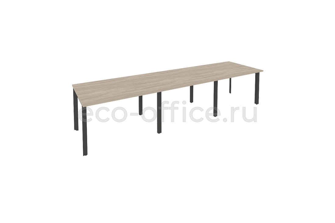 Стол переговорный (3 столешницы) ONIX O.MP-PRG-3.2 Дуб Аттик / Антрацит металл  купить в Челябинске