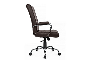 Кресло RV Chair KORS 9356H Тёмно-коричневая экокожа фото