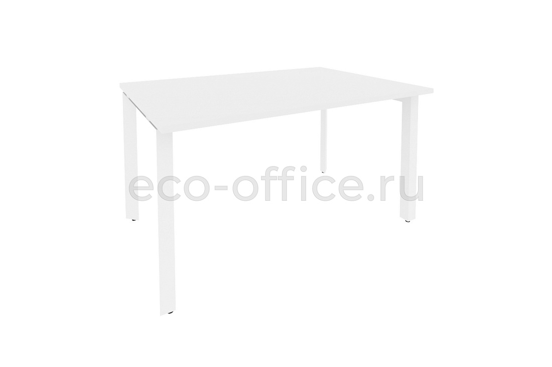 Стол переговорный (1 столешница) ONIX O.MP-PRG-1.3 Белый Бриллиант / Белый металл  купить в Челябинске