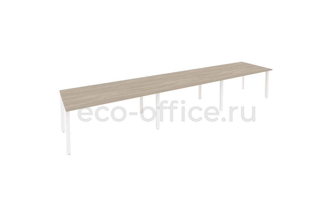 Стол переговорный (3 столешницы) ONIX O.MP-PRG-3.4 Дуб Аттик / Белый металл  купить в Челябинске