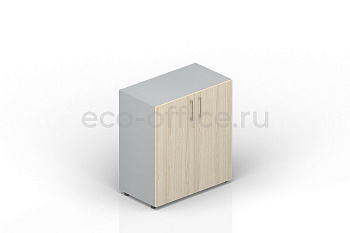 Шкаф для документов низкий EMLS762 Светлый дуб / Белый купить в Челябинске