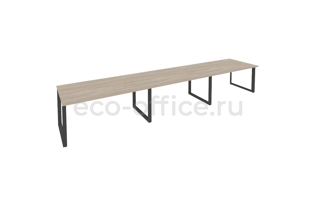 Стол переговорный (3 столешницы) ONIX O.MO-PRG-3.4 Дуб Аттик / Антрацит металл  купить в Челябинске