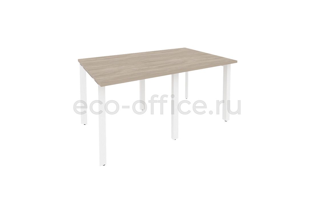 Стол переговорный (2 столешницы) ONIX O.MP-PRG-2.0 Дуб Аттик / Белый металл  купить в Челябинске