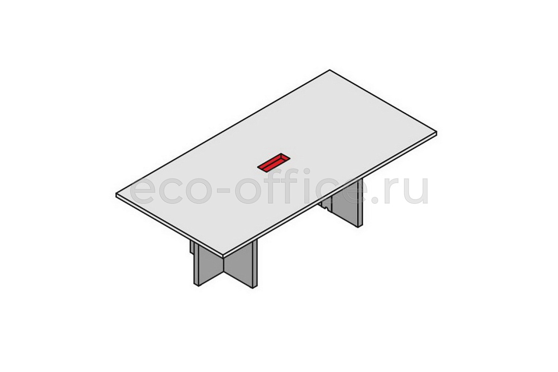 Стол для совещаний прямоугольный (шпон) ELITE 174121 Classic Ebony / Black (Cod.51)  стоимость