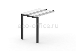 Металлокаркас на П-образной опоре 60x30 для приставки 600*600 Черный металл фото