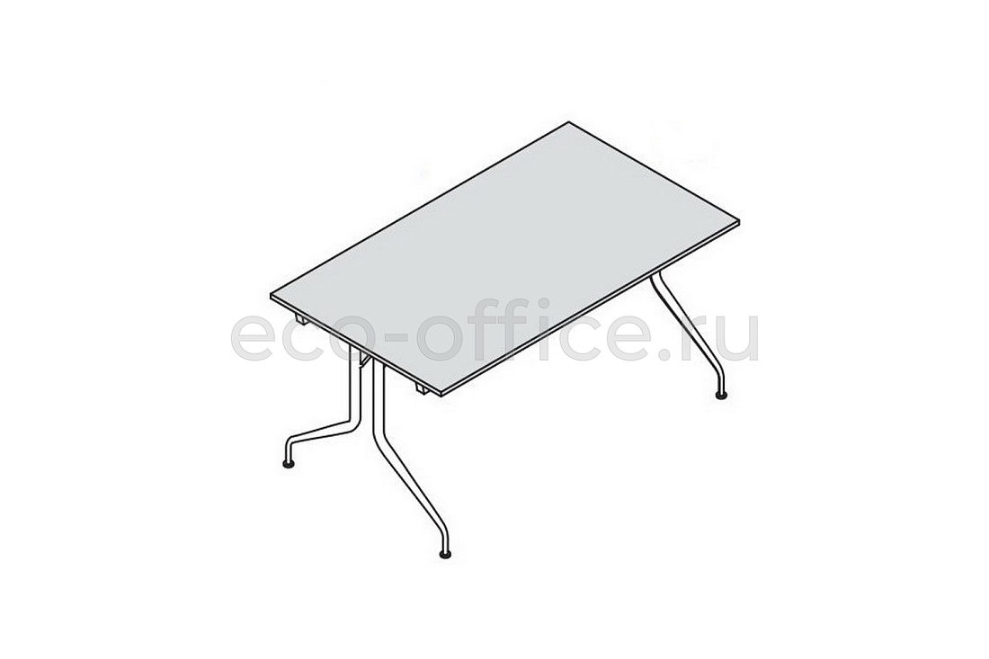 Стол со складными ножками 140х80 см PIEGO 151004 Grey / Black  стоимость