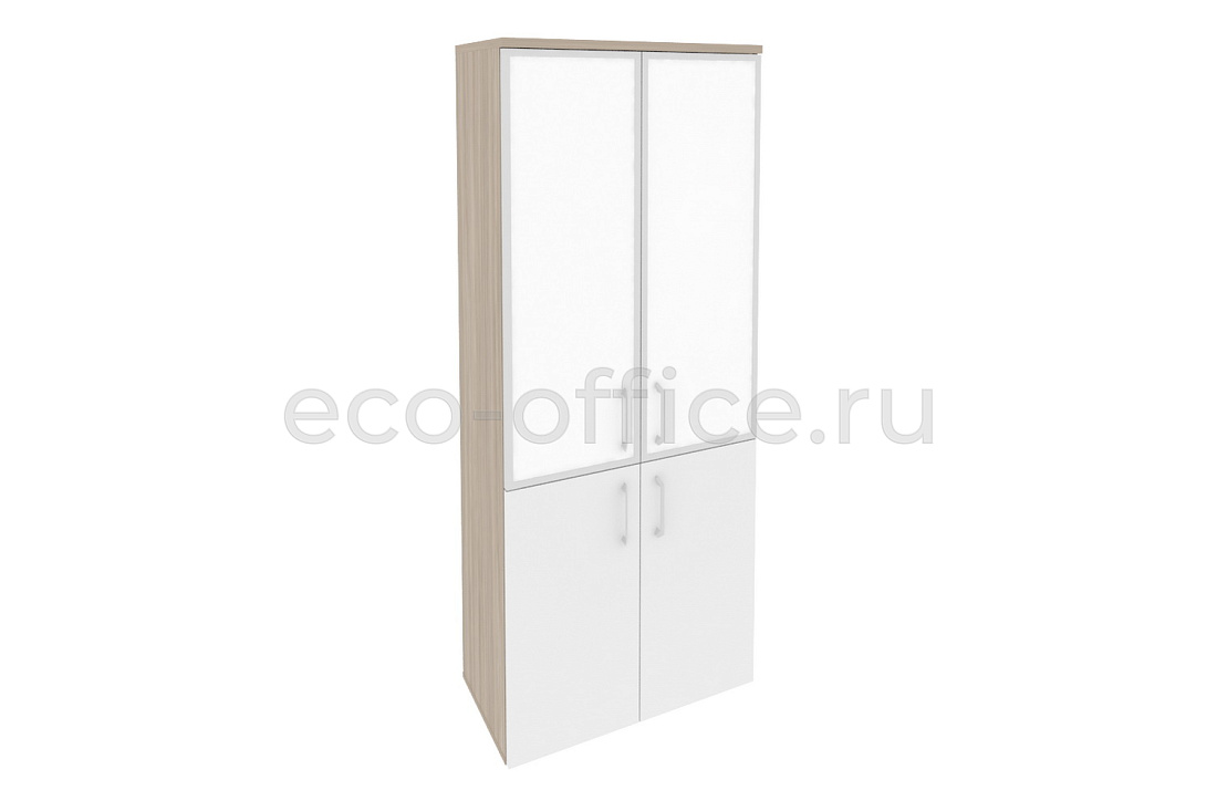 Шкаф высокий широкий ONIX O.ST-1.2 R white Дуб Аттик / Белый Бриллиант купить в Челябинске
