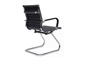 Конференц-кресло RV Chair HUGO 6002-3EC Чёрная экокожа фото