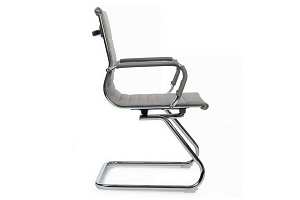 Конференц-кресло RV Chair HUGO 6002-3E Серая экокожа фото